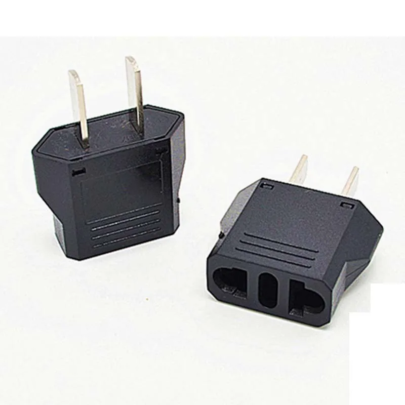 10 шт. новый черный Универсальный дорожный адаптер питания переходник для ЕС евро