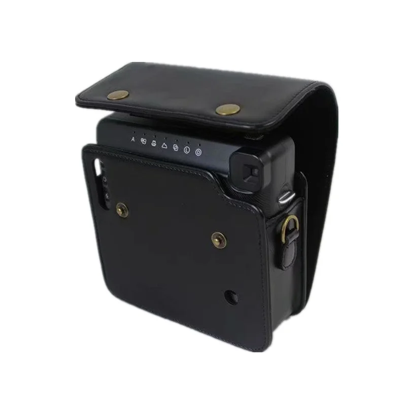 Черный/Коричневый чехол из искусственной кожи для Fuji Fujifilm Instax SQUARE SQ6 цифровой