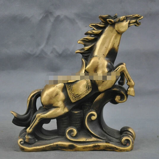 SUIRONG---412 + 8 &quotКоллекционная Древняя китайская Золотая слитка и лошадь старая