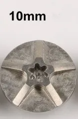 10mm head Titanium 6 шт./партия супер светильник M4x3mm TC4 титановый болт с головкой для ножей ручка Torx головка 8 мм 10 мм 12 мм - Цвет: 10mm head Titanium