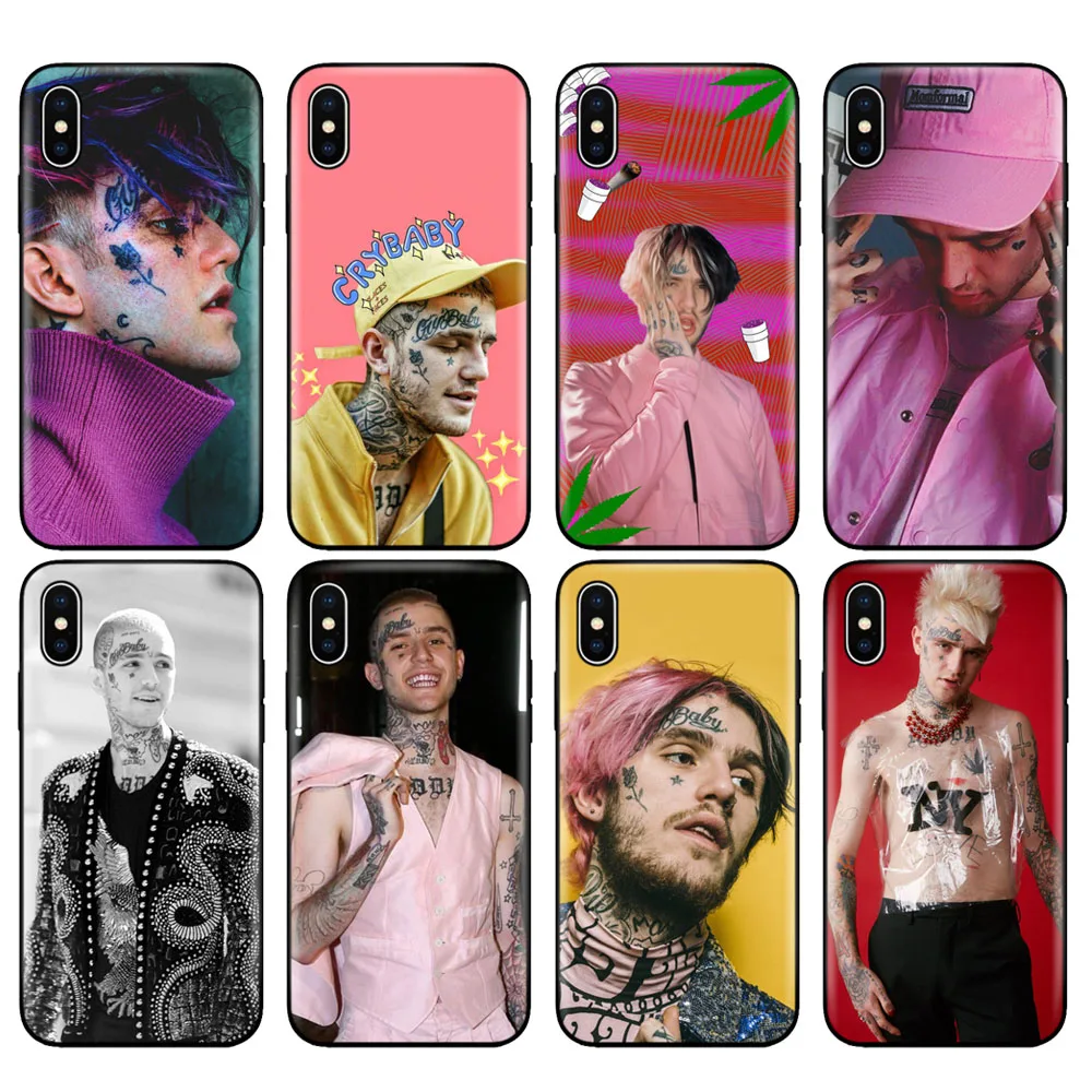 Черный чехол из ТПУ для iphone 5 5s se 6 6s 7 8 plus x 10 силиконовый XR XS 11 pro MAX Lil Peep|Бамперы| |