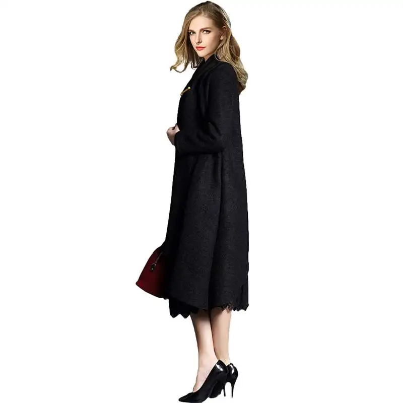 Женская шерстяная куртка 2020 модная зимняя Новинка свободное Женское пальто