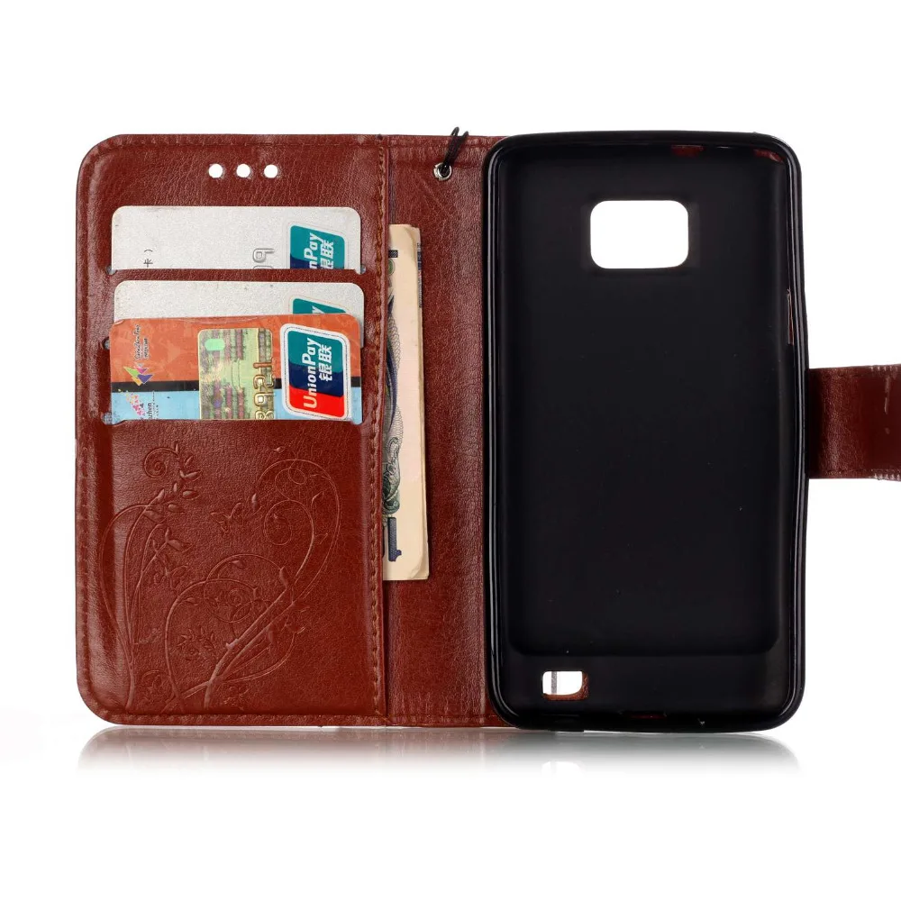 3D отпечатаны бабочка цветок Стенд Бумажник кожаный флип чехол Обложка для Samsung