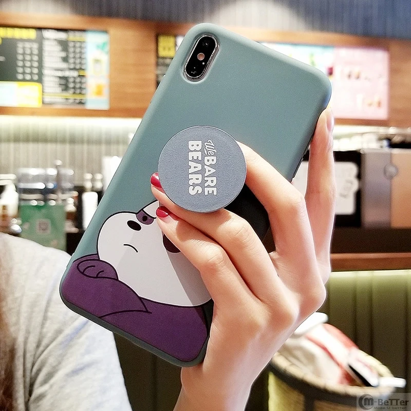 Мы вся правда о медведях пара чехол для iPhone XS MAX мультфильм силиконовая задняя