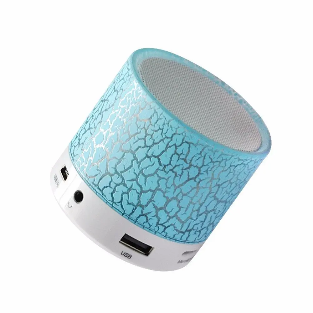 Ouzifish светодиодный Bluetooth Динамик мини Беспроводной громкий S Поддержка 8 ГБ 16 TF