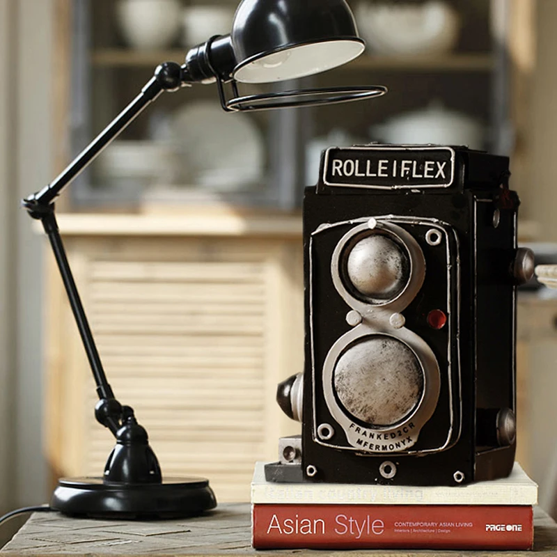 Винтажная железная художественная модель камеры украшение для гостиной или бара