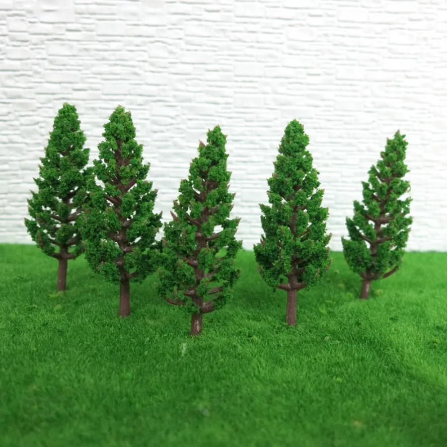 100 X Модель Pine модели деревьев и поезда парковые деревья для N или Z масштаб Снежный