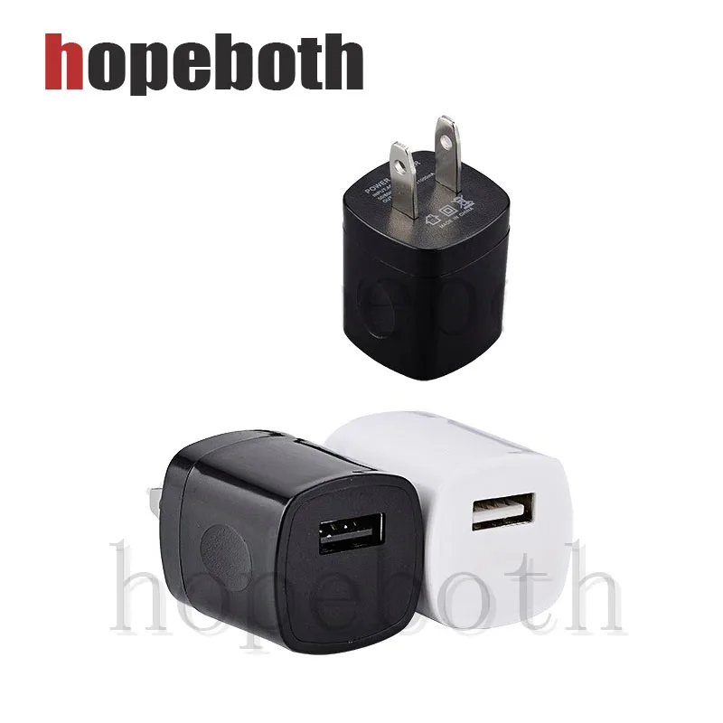 

USB US plug Wall Charger 5V 1A AC White Power Adapter For iPhone X for iPhone 6 6s USB Charger redmi 4x HTC LG Adapter 100pc/lot
