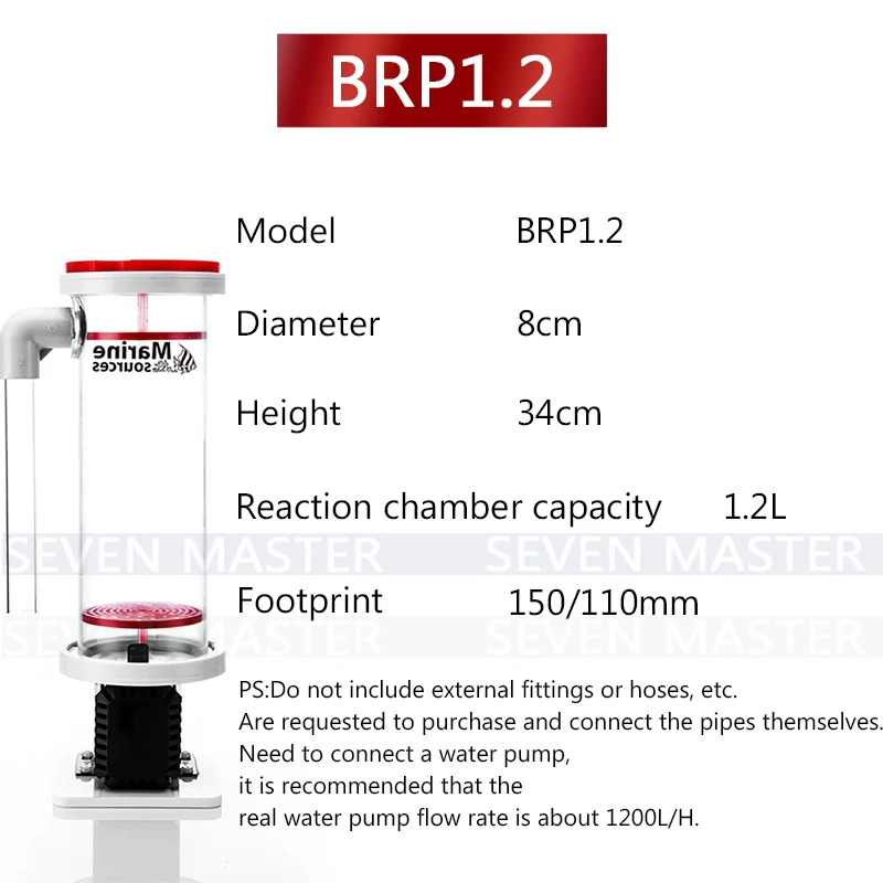 BRP1.2 BRP4.3 BPR5.5 BPR2.2 морской источник биопея фасоли реактор биогранулы камеры Общая емкость: 4.3L NP фасоли кипения машина - Цвет: BRP1.2