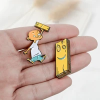 plank ed edd eddy funny pins denim jackets bags hats backpack accessories jewelry pins collection gift for kids