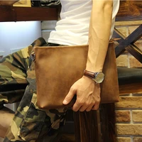 badenroo 2021 new male bag envelope clutch crazy horse leather business men clutch bags casual large capacity hand bags for male
