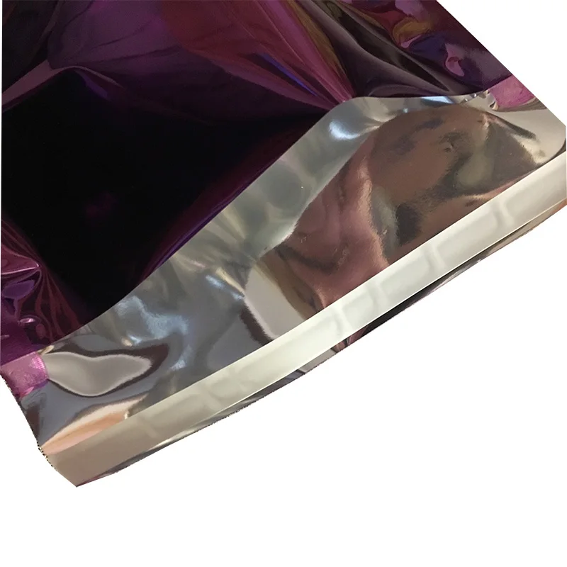Purple Золотой алюминиевой фольги сумка C4 229x324 мм Глянцевая Поли Мейлер 9x13 голографическая конверты для доставки - Цвет: Purple