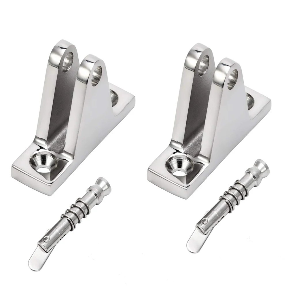 Палубная шарнирная лодка Bimini Top Fitting 90 градусов Pin из нержавеющей стали практичная