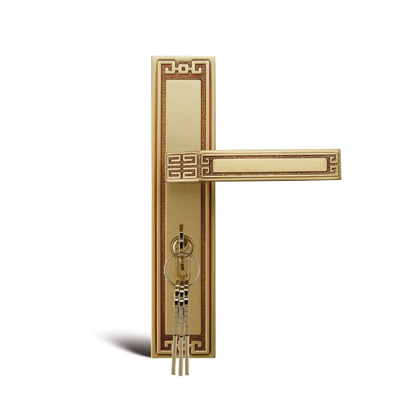 Нео-Классический Латунный Дверной замок 1 комплект квадратный дверной в
