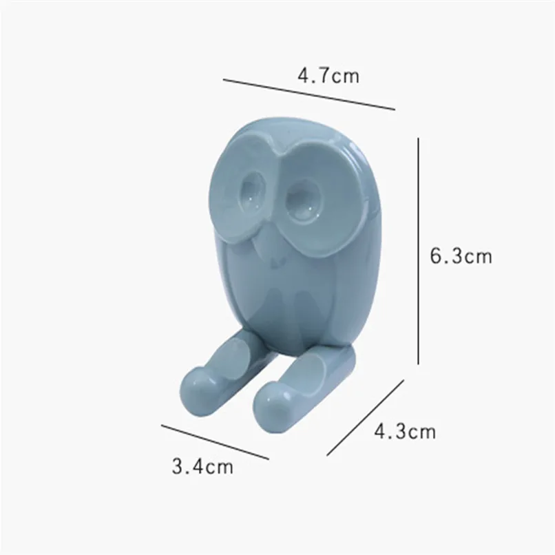 Многофункциональные крючки крючок Сова кухонный стикер HookToothbrush Rack мультяшная