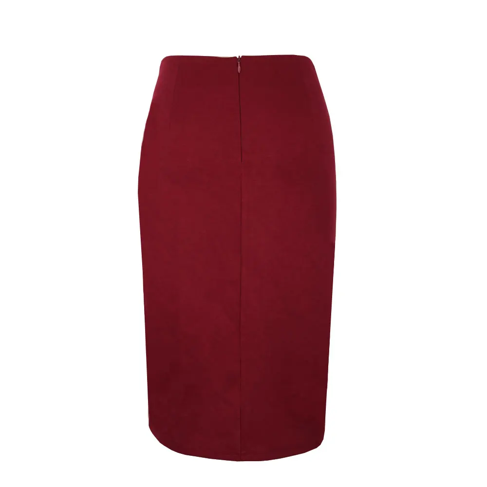 Женская юбка-карандаш с завышенной талией Повседневная облегающая юбка для
