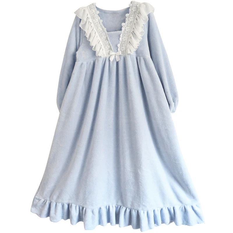 Женская длинная ночная рубашка зимняя одежда для сна|long nightgown|nightgown sleepwearwomens long