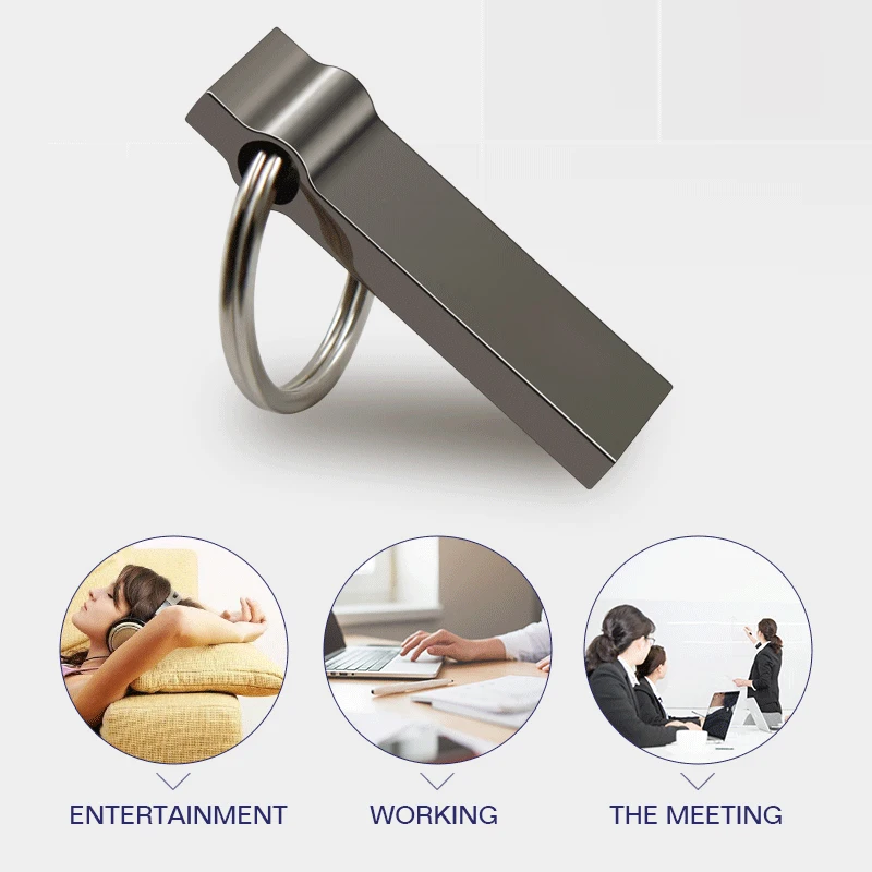 Netac Metal 16Gb U Disk pendrive Shockproof Electromagnetic Protection Stainless Steel High-End USB Flash Drive cle usb stick | Компьютеры