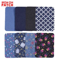 sleeve against jeans patch iron on denim patch repair elbow knee denim patches for clothes denim stickers diy sewing craft