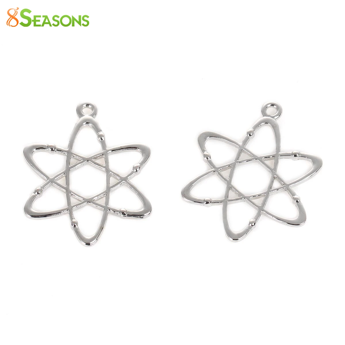 8 всесезонная подвеска в научном стиле серебряного цвета на основе цинка сплав Atom