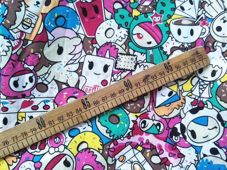 100*145 см мультфильм животных хлопчатобумажная ткань для шитья Diy ручной работы