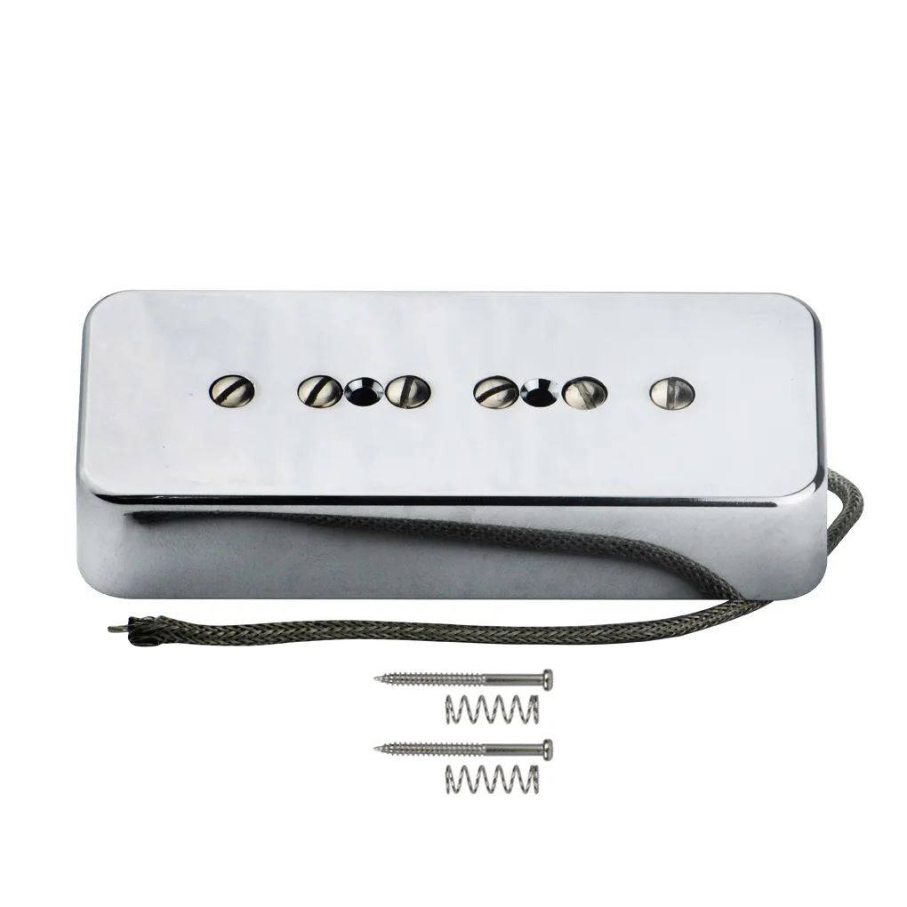 FLEOR Vintage Alnico V Soapbar P90 P 90 гитара с хромированным пластиковым покрытием и