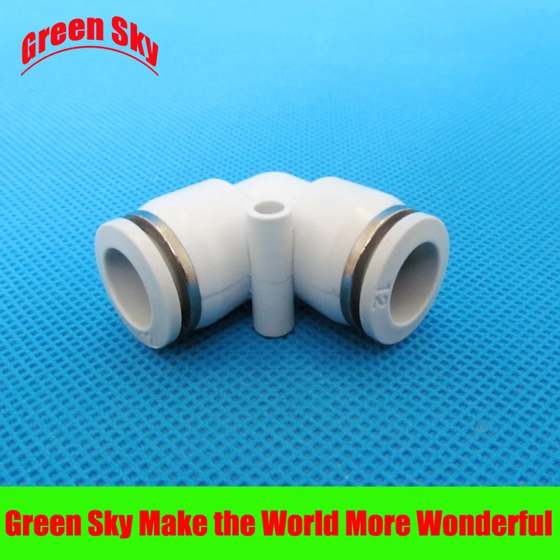 

6 pcs/lot 12mm to 12mm OD tube L shaped push in elbow air tube fittings