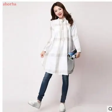 Сезон осень зима Очаровательная Женская юбка для беременных Платья из хлопка