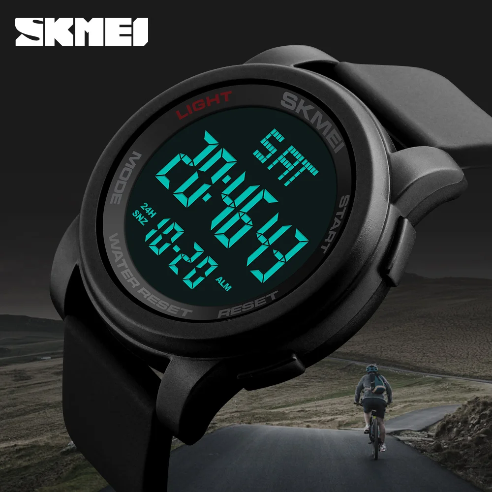 SKMEI мужские военные уличные спортивные часы водонепроницаемые Relojes электронные светодиодный цифровые наручные часы Relogio Masculino 1257