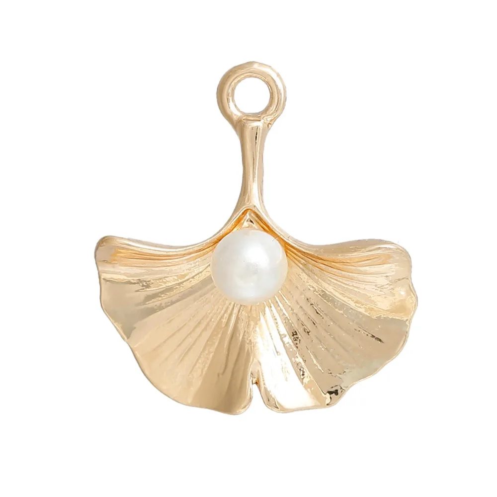 10 шт. подвеска в виде листьев гинкго из цинкового сплава|f pendant|pearl pendantpendants jewelry making