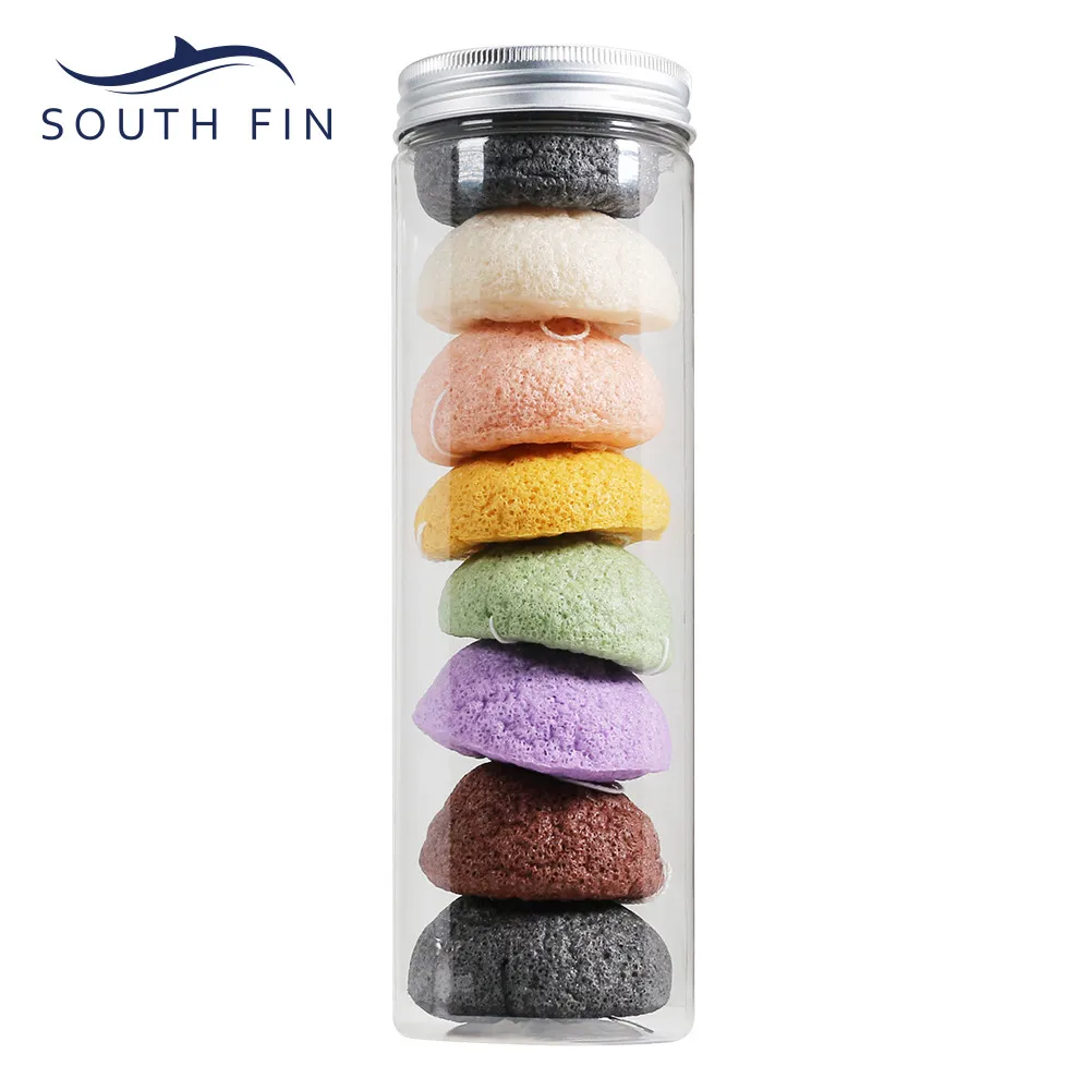 Очищающая губка для лица из микрофибры 8 шт. косметический спонж макияжа