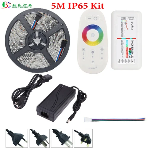 5M Full Kit 20 м 5050 RGBW Светодиодная лента IP67 водонепроницаемая гибкая Диодная лента 15 м+ RF RGBW Пульт дистанционного управления+ усилитель RGBW+ DC12V источник питания - Испускаемый цвет: 5M Full Kit