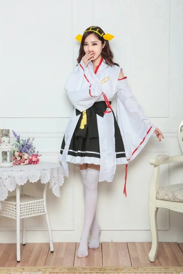 Vocole женщины Хэллоуин японское аниме Kantai Collection Kongou Косплей костюмы игра девушки