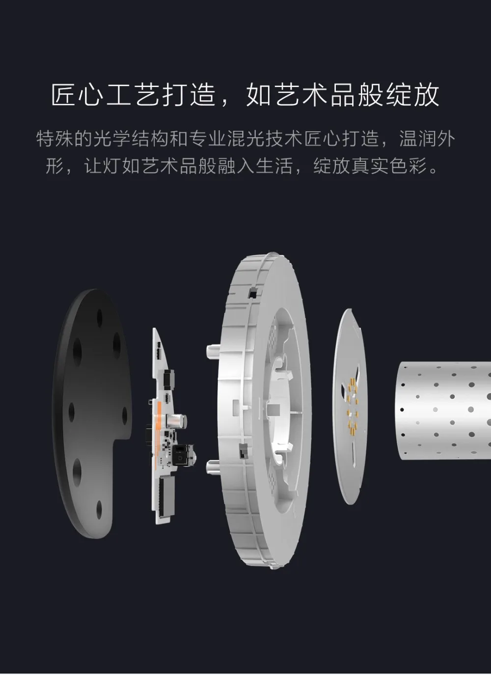 Оригинальная прикроватная лампа Xiaomi Mijia Yeelight Meter 2 с многоязычным управлением, сенсорный выключатель, умное приложение, регулировка цвета для Apple