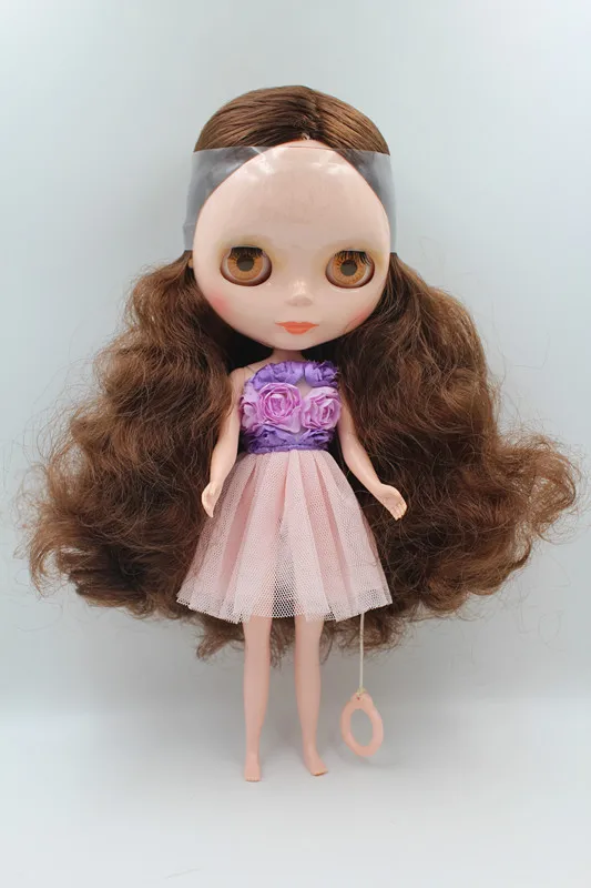 Специальная распродажа кукла с коричневыми волосами Blygirl Blyth нормальное тело 7