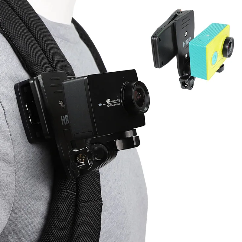 Поворотный Зажим для крепления рюкзака Xiaomi Yi 4K Xiaoyi Lite MI Mijia Mini GoPro SJCAM аксессуары