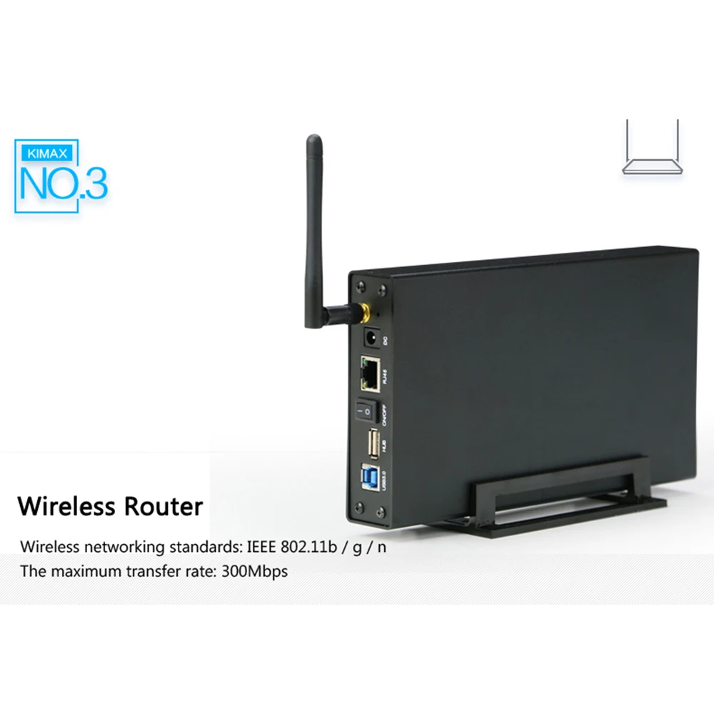Blueendless Rj45 Внешний жесткий диск корпус Nas Wifi антенна беспроводной Wifi SATA USB 3,0 Wifi HDD интерфейс алюминиевый HDD коробка