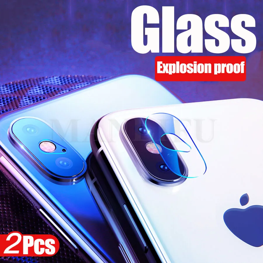 2 шт. Защитная пленка для задней камеры apple iphone X XS Max XR Закаленное стекло 7 8 Plus