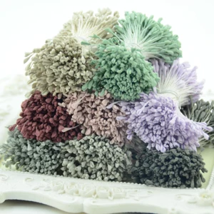 1700 шт 5 мм Искусственные матовые мини-цветы ручной работы для свадебной вечеринки, украшения дома, Подарочная коробка для рукоделия, венок, ремесло