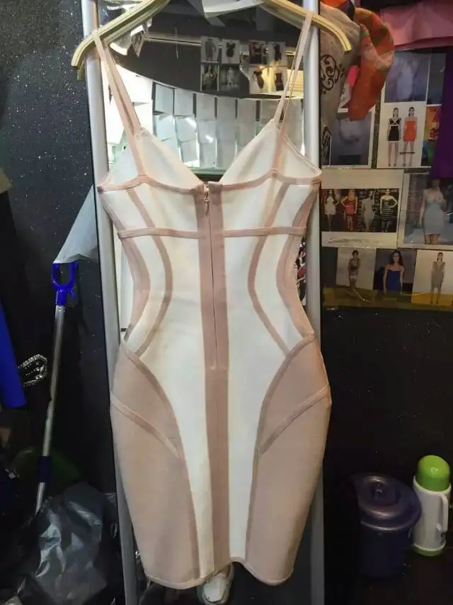 2015 Высокое качество Новые без рукавов Белый Обнаженная Спагетти ремень Strappy