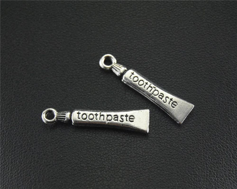 8 шт. (4 комплекта) Серебряный цвет зубная паста и щетка ассортимент Шарм