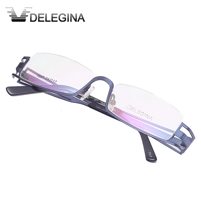 Мода 2018 полуободковая брендовая дизайнерская оправа для очков мужские