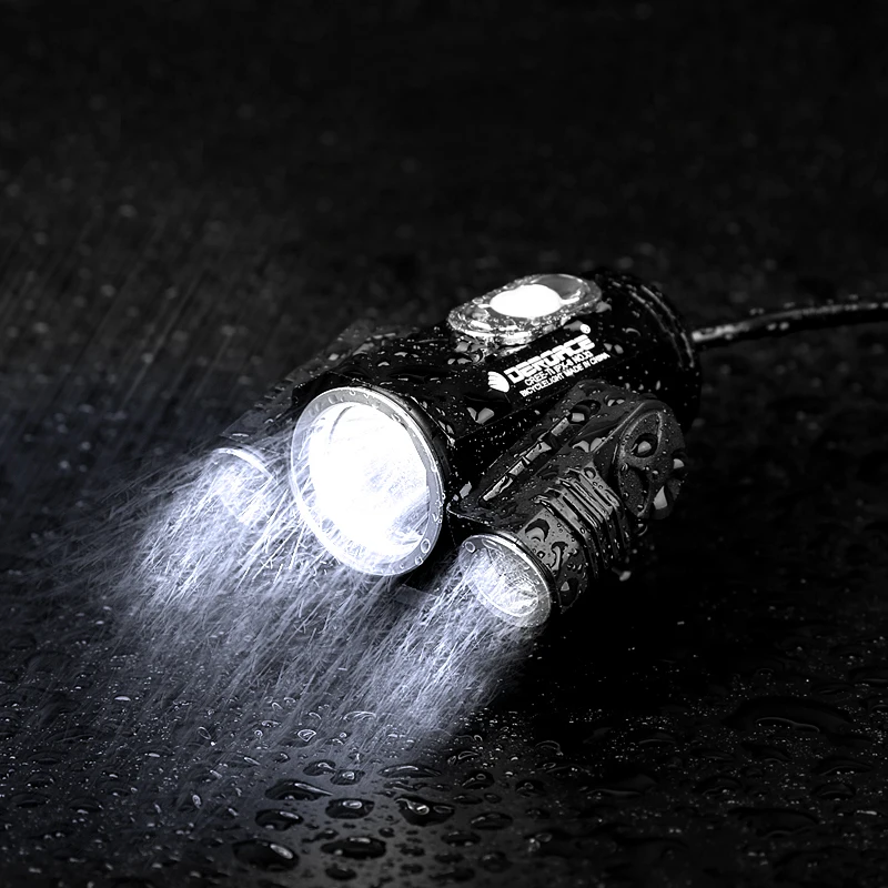 DEROACE велосипедные фары T6 велосипеда свет ходовые огни для горного ночное