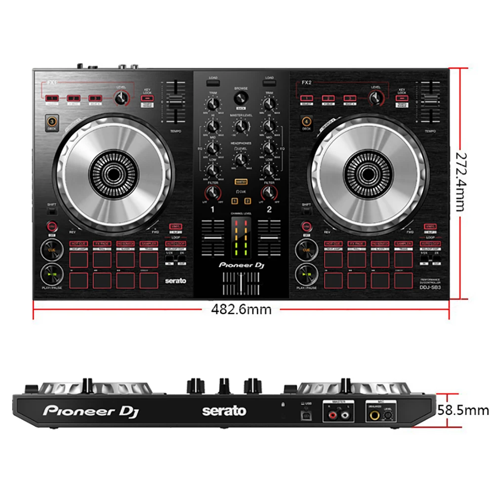 Чехол для DJ Hero Beat Slice LTGEM Портативный 2 канальный контроллер Pioneer DDJ SB3 корпус пульта