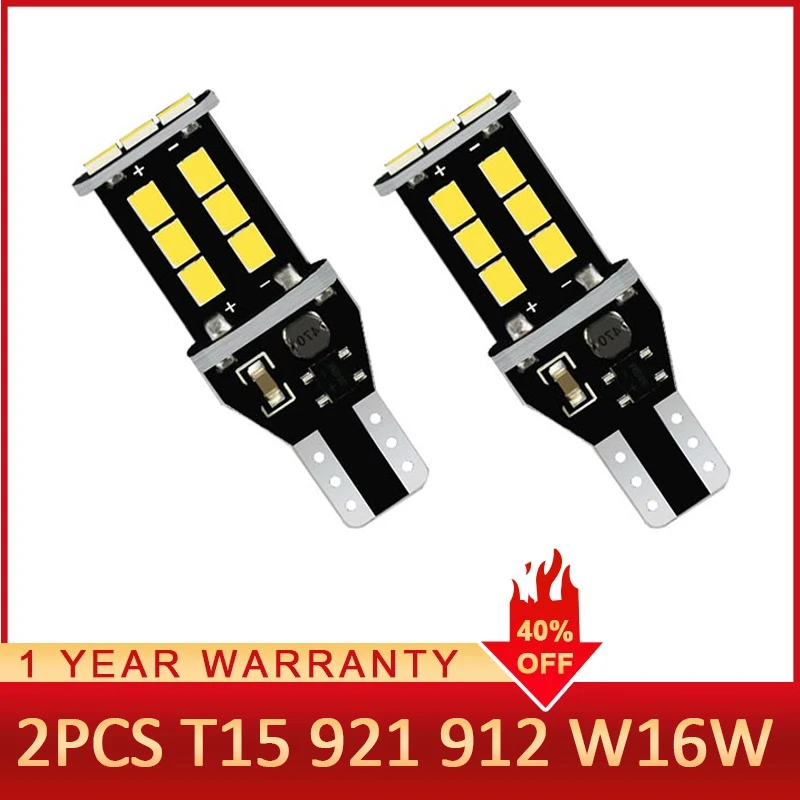 ROADOT 2 шт. W16W T15 светодиодный светильник 2835 SMD Canbus без ошибок 921 912 фонарь для