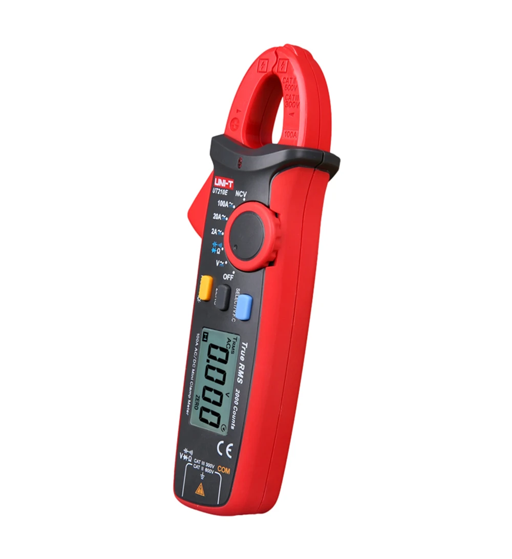 UNI-T UT210E True RMS мини Цифровые токовые клещи AC/DC напряжение Авто Диапазон VFC емкость Бесконтактный мультиметр диод