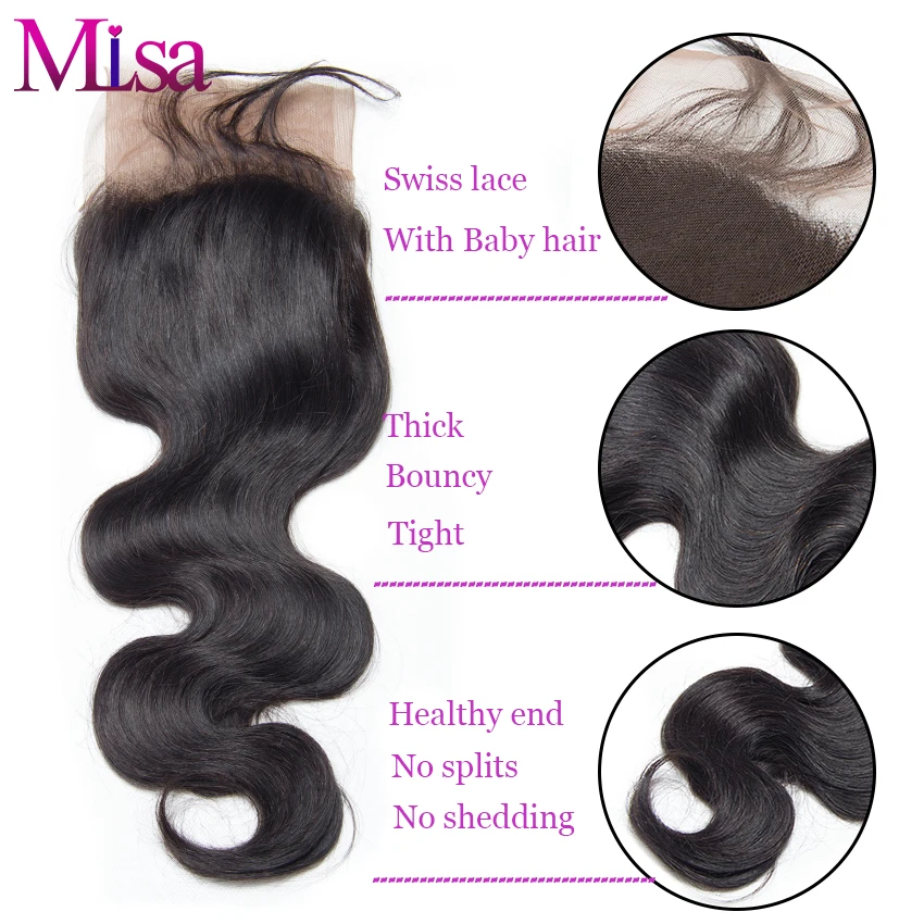 13x4 уха до предварительно сорвал Кружева Фронтальная Закрытие Отбеленный узел с