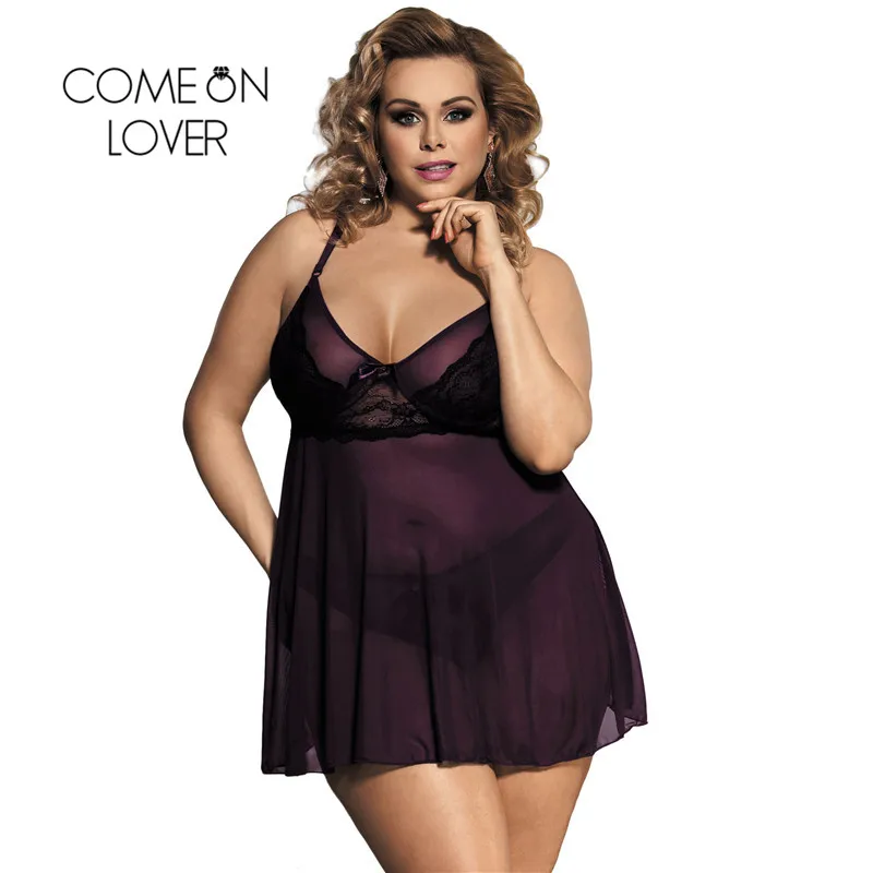 RI80274 Comeonlover женское сексуальное нижнее белье больших размеров кружевная Экзотическая одежда, пижамы, пижамы, привлекательное фиолетовое нижнее белье мини для женщин