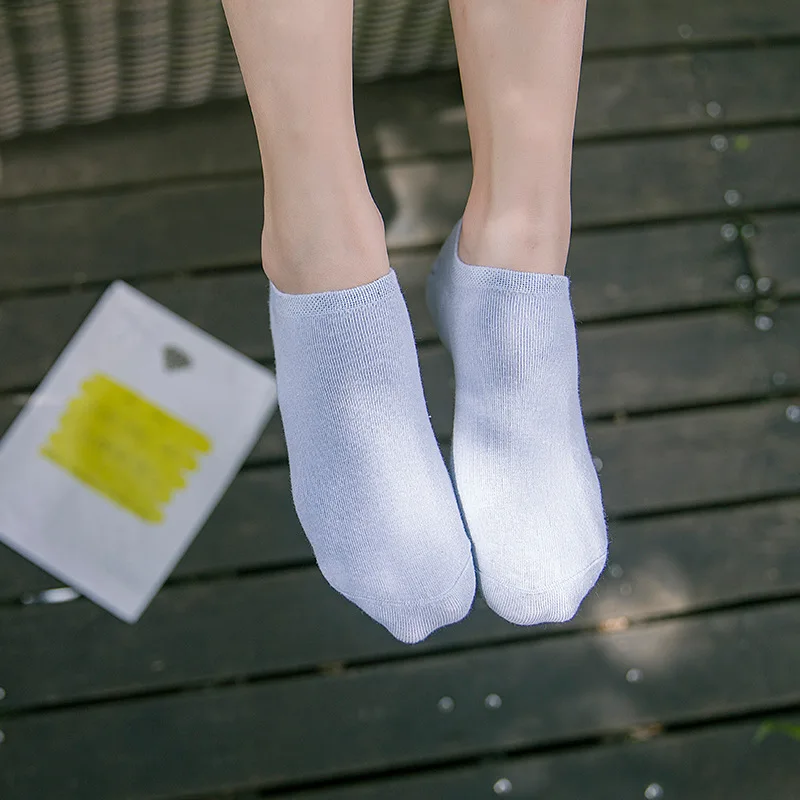 6 пар невидимых коротких женских носков в упаковке Летние удобные хлопковые
