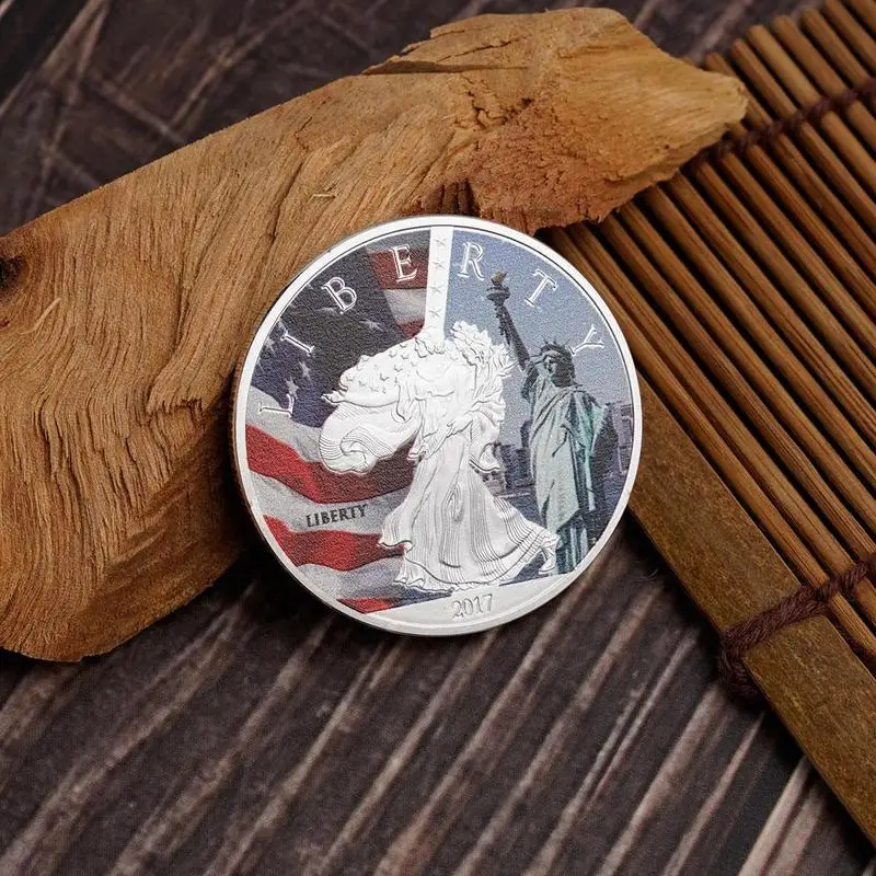 США вызов монеты коллекционные предметы статуя Богиня Свободы ветра коллекции